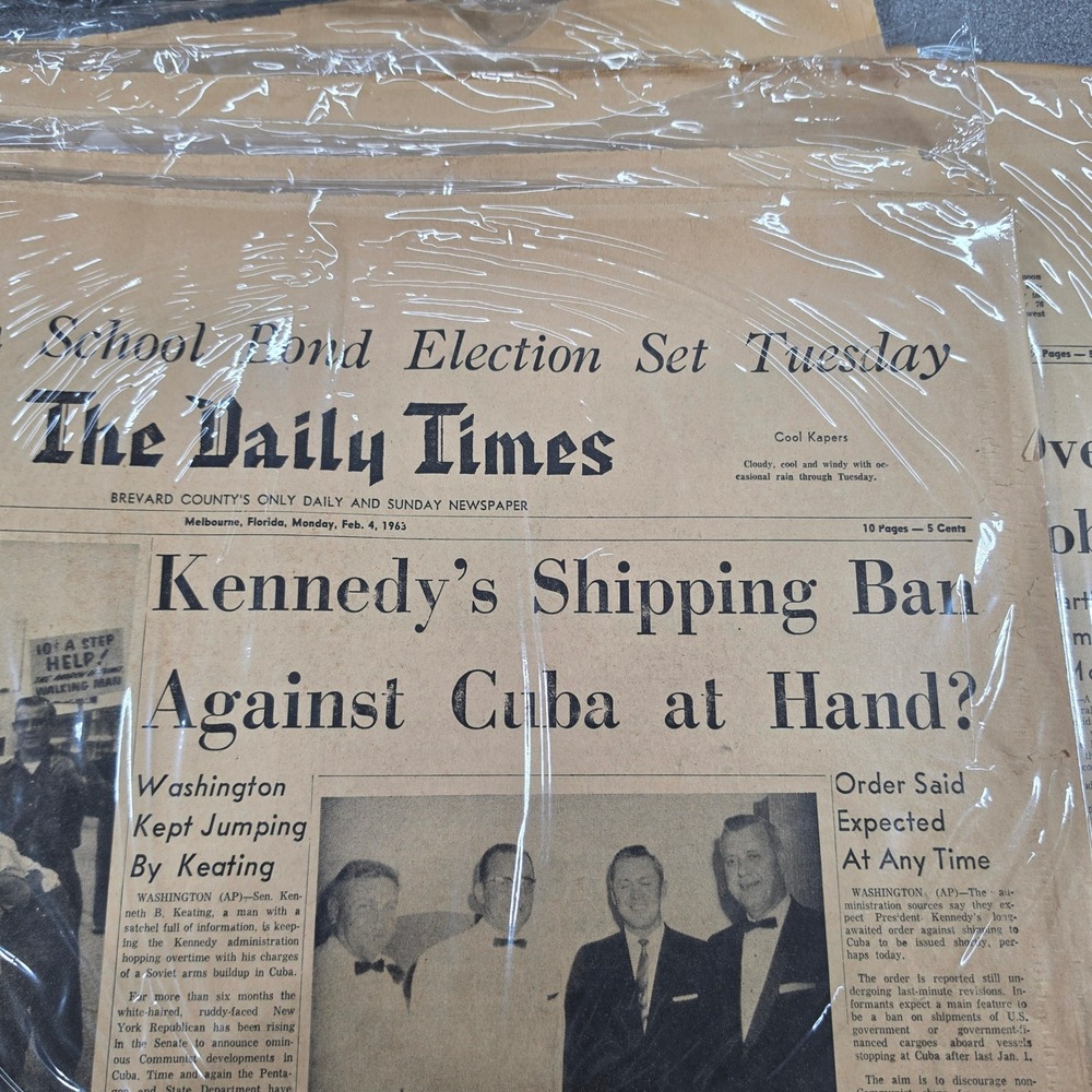Vintage Brevard County Florida Newspapers 1958-1967 Cold War Space Age Lot 14 - Picture 10 of 16